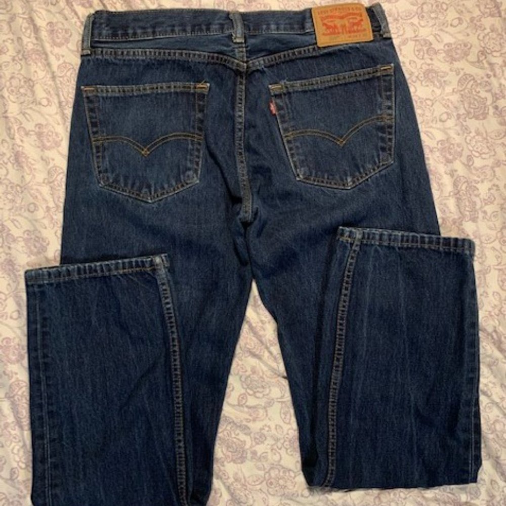 Mens Levi's 505 Jeans - Picture 5 of 8